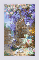 Cross stitch kit Spring after E. Bidou's painting - RIOLIS