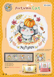 Cross stitch chart Autumn Cat - Soda Stitch