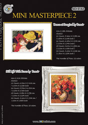 Cross stitch chart Mini Masterpiece 2 - Renoir - Soda Stitch
