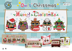 Cross Stitch Chart Owls' Christmas - Soda Stitch