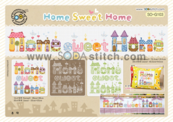Cross Stitch Chart Home Sweet Home - Soda Stitch