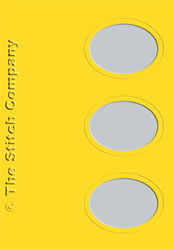 3 Passe-partout kaarten met Envelop Sunflower Yellow - The Stitch Company