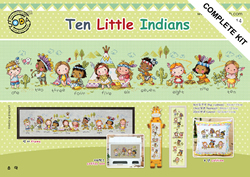 Cross stitch kit Ten Little Indians - The Stitch Company