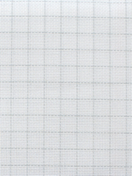 Fabric  Easy Count Aida 18 count - White 110 cm - Zweigart