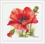Cross stitch kit Red Poppy - Merejka