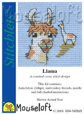 Cross stitch kit Llama - Mouseloft