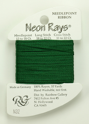 Neon Rays Spruce Green - Rainbow Gallery