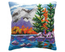 Cushion cross stitch kit Autumn Landscape - Collection d'Art