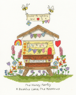 Cross stitch kit Eleanor Teasdale - Bee Home - Bothy Threads