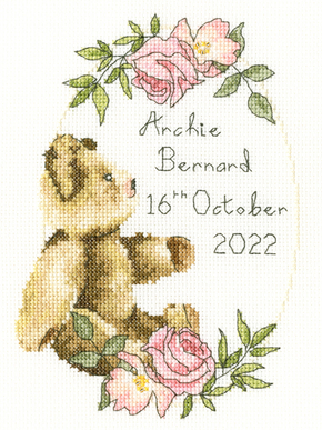 Cross stitch kit Sarah Summers - Victorian Teddy Bear - Bothy Threads