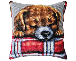 Kussen borduurpakket Beloved Puppy - Collection d'Art