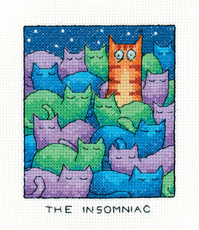 Cross stitch kit The Insomniac - Heritage Crafts