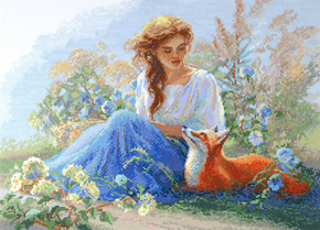 Cross stitch kit Mother Nature - Meadow - Aine