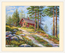 Cross stitch kit Red Cabin in the Woods - Merejka