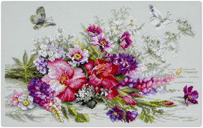 Cross stitch kit Country Bouquet - Magic Needle