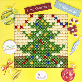 Cross stitch kit My First Embroidery - Christmas Tree - Luca-S