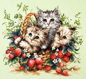 Cross stitch kit Lovely kittens - Magic Needle