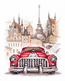 Cross stitch kit Retro Cadillac - Magic Needle