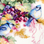 Cross stitch kit Blue Jay and Grapes - Magic Needle