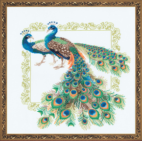 Cross Stitch Kit Peacocks - RIOLIS