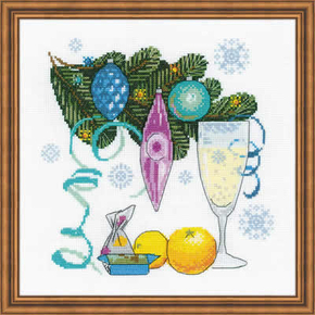 Cross stitch kit Happy New Year! - RIOLIS