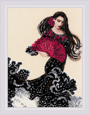 Cross stitch kit Dancer with a Fan - RIOLIS