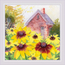 Cross stitch kit Rudbeckia in the Garden - Satin Stitch - RIOLIS