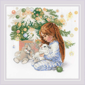 Cross stitch kit My Beloved Bunnies - RIOLIS