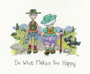 Borduurpakket Do What Makes You Happy - Heritage Crafts