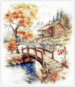 Cross stitch kit Autumn in the Mountains - Magic Needle