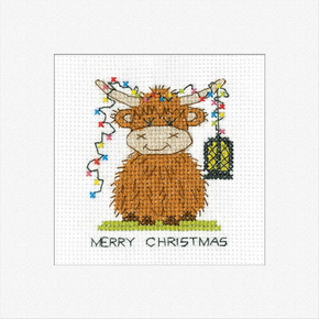 Cross stitch kit Highland Card - Lantern - Heritage Crafts