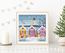 Borduurpakket Snowy Sea Cottage - Leti Stitch