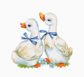 Cross stitch kit Geese - Luca-S