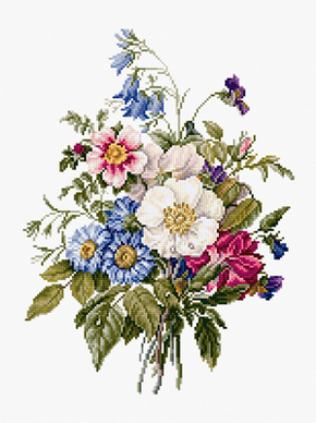 Cross stitch kit Bouquet Of Summer Flowers - Luca-S