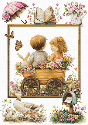 Cross stitch kit The Adventures of The Little Ones - Luca-S