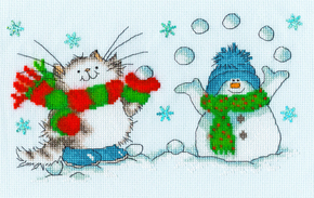 Borduurpakket The Margaret Sherry Collection - It's Snow Fun Without You - Bothy Threads