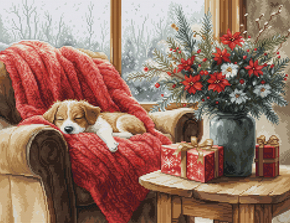 Cross stitch kit Christmas Moment - Luca-S