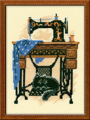 Cross Stitch Kit The Sewing Machine - RIOLIS