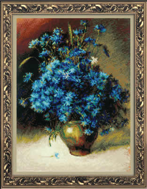 Borduurpakket Cornflowers after I. Levitan's Painting - RIOLIS