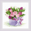 Cross stitch kit Tulips Hat Box - RIOLIS