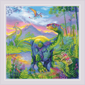 Cross stitch kit The Era of Dinosaurs - RIOLIS