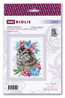 Cross stitch kit Cat in Flowers - RIOLIS