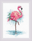 Cross stitch kit Blooming Flamingo - RIOLIS