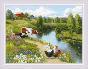 Cross stitch kit By the River - RIOLIS