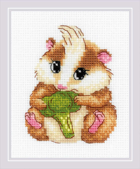 Cross stitch kit Cute Hamster - RIOLIS