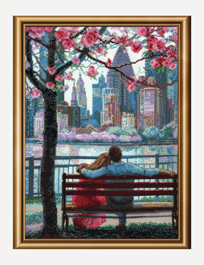 Cross stitch kit Blooming New York - Aine