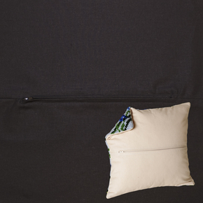 Pillowback 45 x 45 cm Black - The Stitch Company