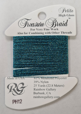 Petite Treasure Braid - Dark Turquoise - Rainbow Gallery