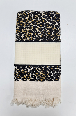 Guest Towel Leopard - The Stitch Company