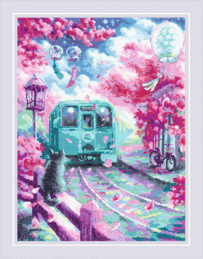 Cross stitch kit Spring Express - RIOLIS